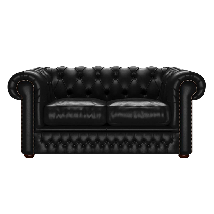 Shackleton 2 Sits Chesterfield Soffa Old English Black