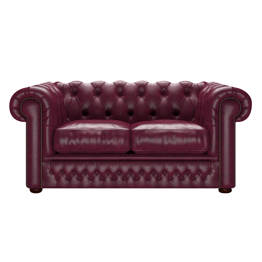 Shackleton 2 Sits Chesterfield Soffa Old English Burgundy