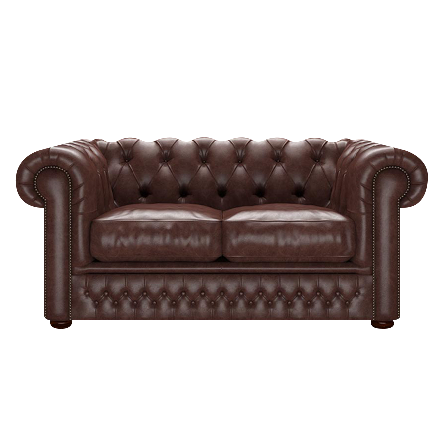 Shackleton 2 Sits Chesterfield Soffa Old English Dark Brown