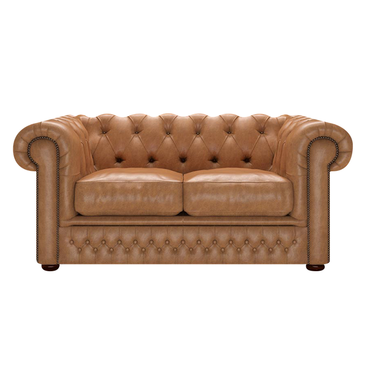 Shackleton 2 Sits Chesterfield Soffa Old English Tan