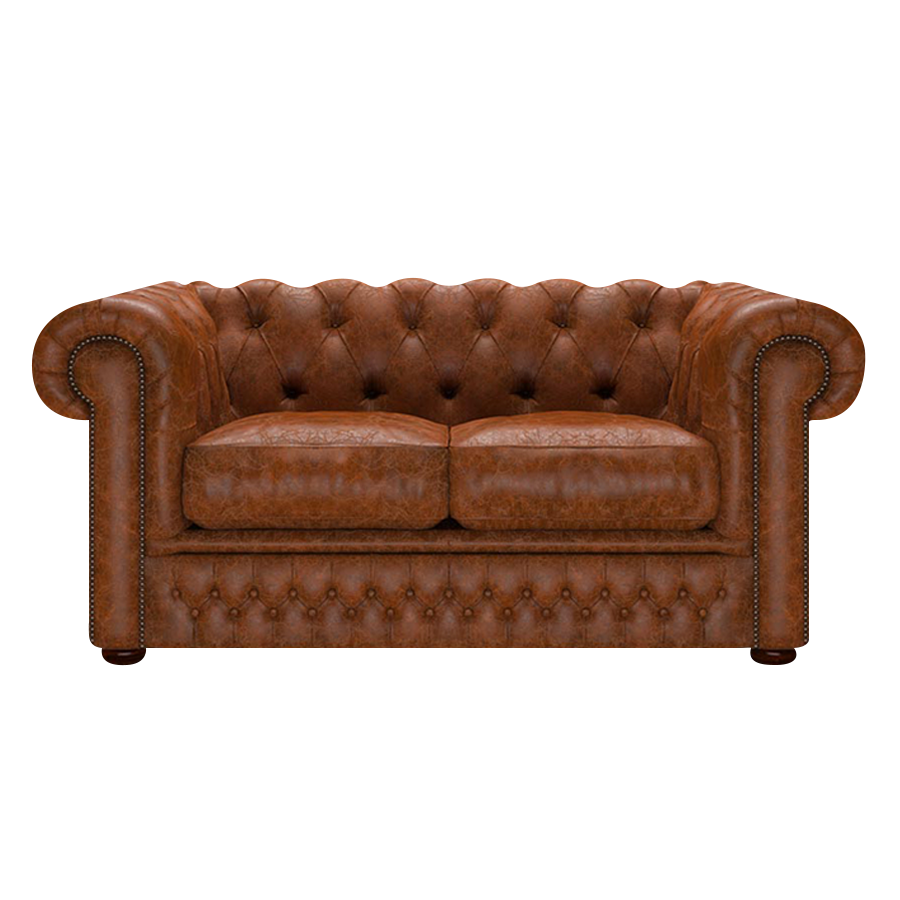 Shackleton 2 Sits Chesterfield Soffa Tudor Chestnut