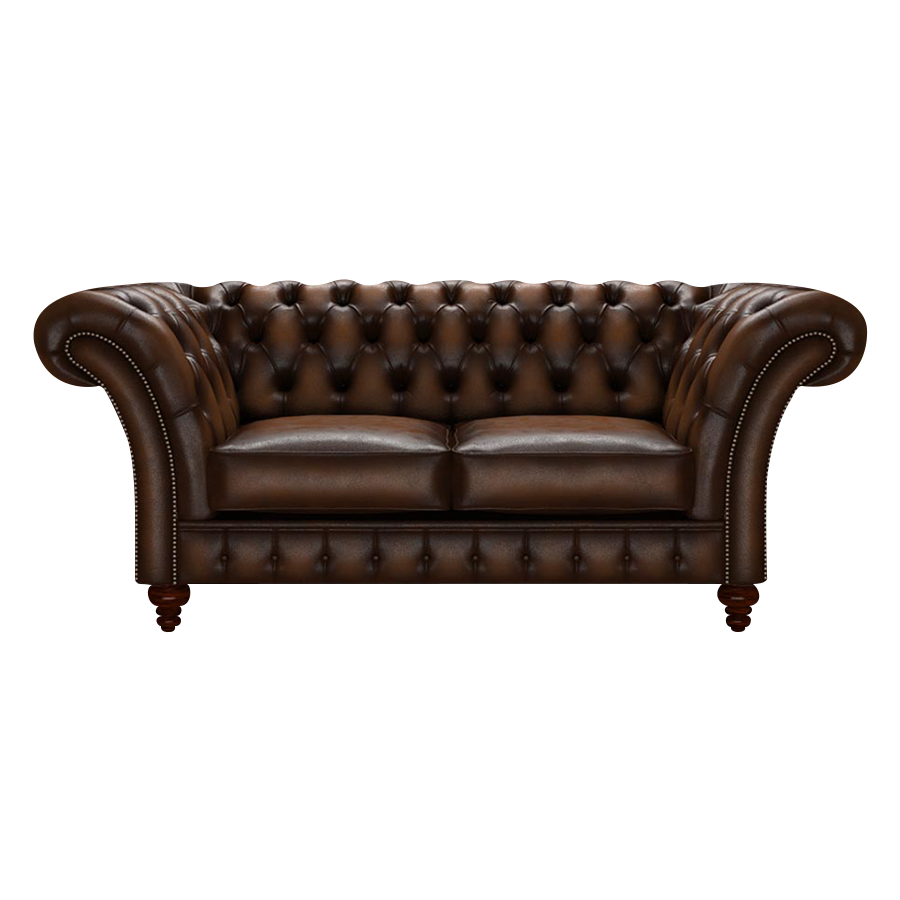 Wordsworth 2 Sits Chesterfield Soffa Antique Autumn Tan