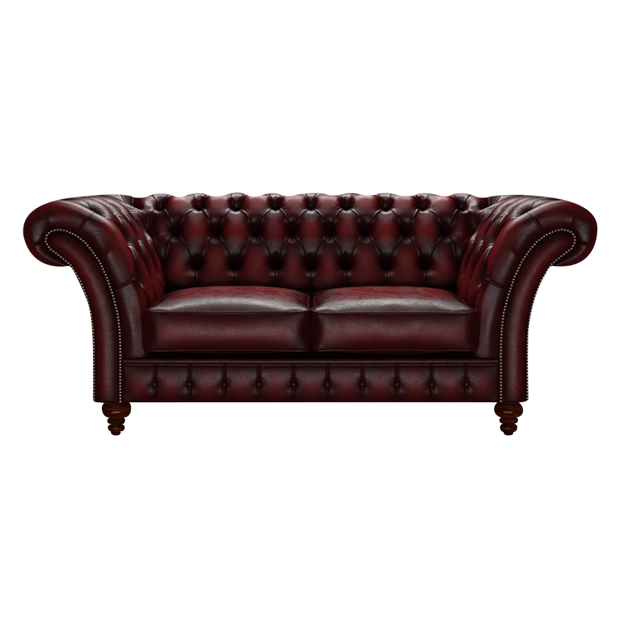Wordsworth 2 Sits Chesterfield Soffa Antique Red
