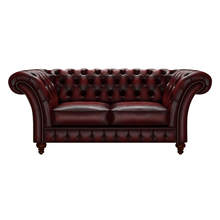 Wordsworth 2 Sits Chesterfield Soffa Antique Red