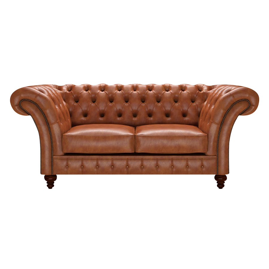 Wordsworth 2 Sits Chesterfield Soffa Old English Bruciato