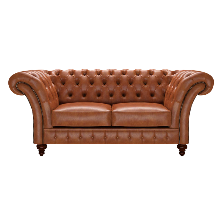 Wordsworth 2 Sits Chesterfield Soffa Old English Bruciato