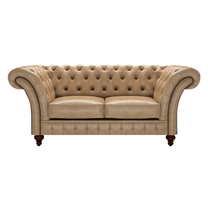 Wordsworth 2 Sits Chesterfield Soffa Old English Parchment