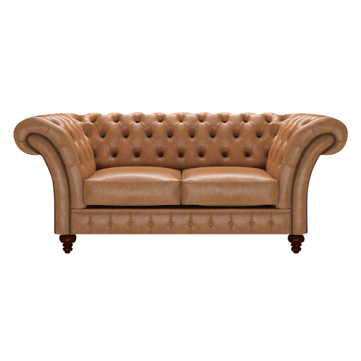 Wordsworth 2 Sits Chesterfield Soffa Old English Tan