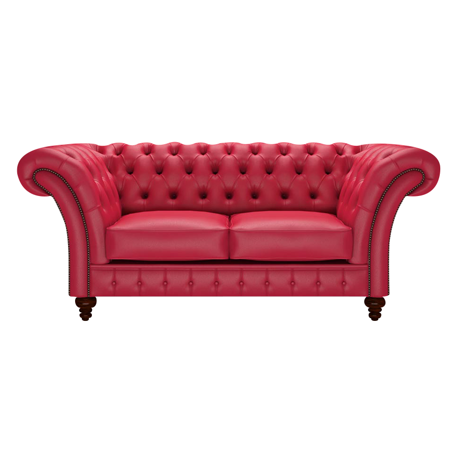 Wordsworth 2 Sits Chesterfield Soffa Shelly Flame Red