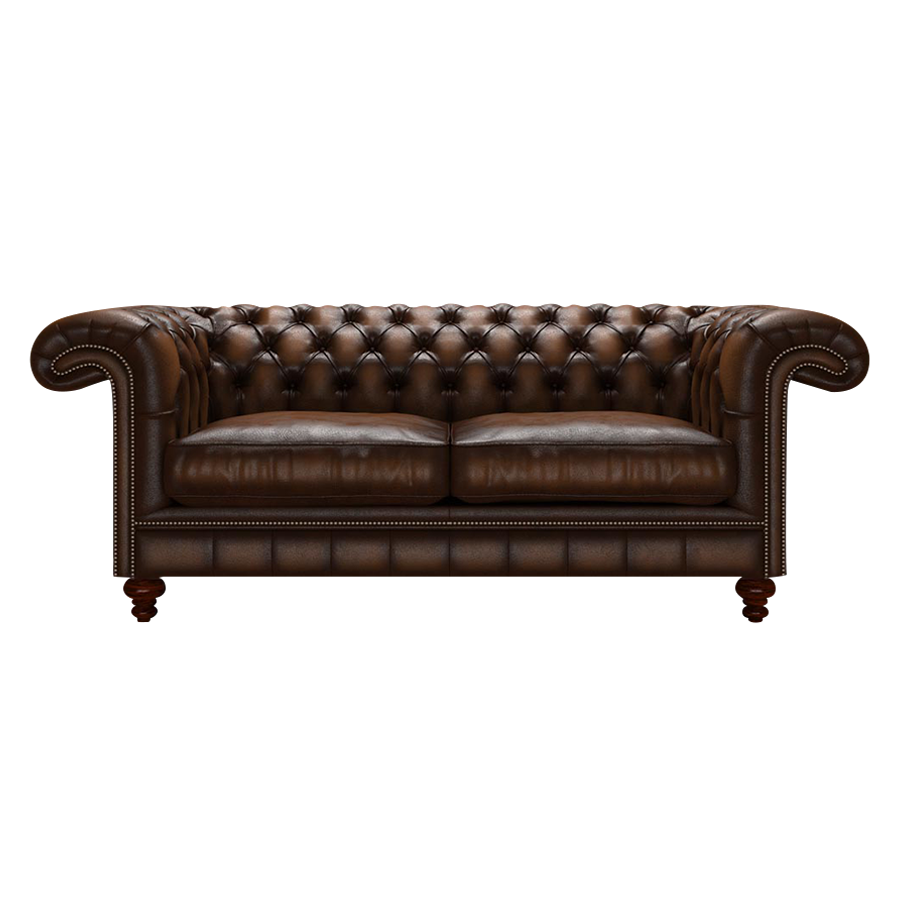 Allingham 3 Sits Chesterfield Soffa Antique Autumn Tan