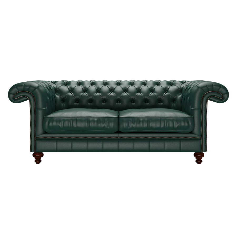 Allingham 3 Sits Chesterfield Soffa Birch Forest Green