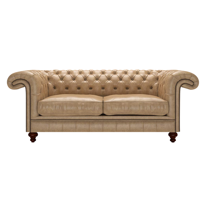Allingham 3 Sits Chesterfield Soffa Old English Parchment
