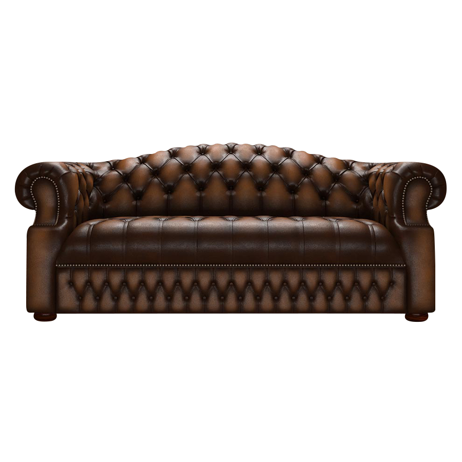 Blanchard 3 Sits Chesterfield Soffa Antique Autumn Tan