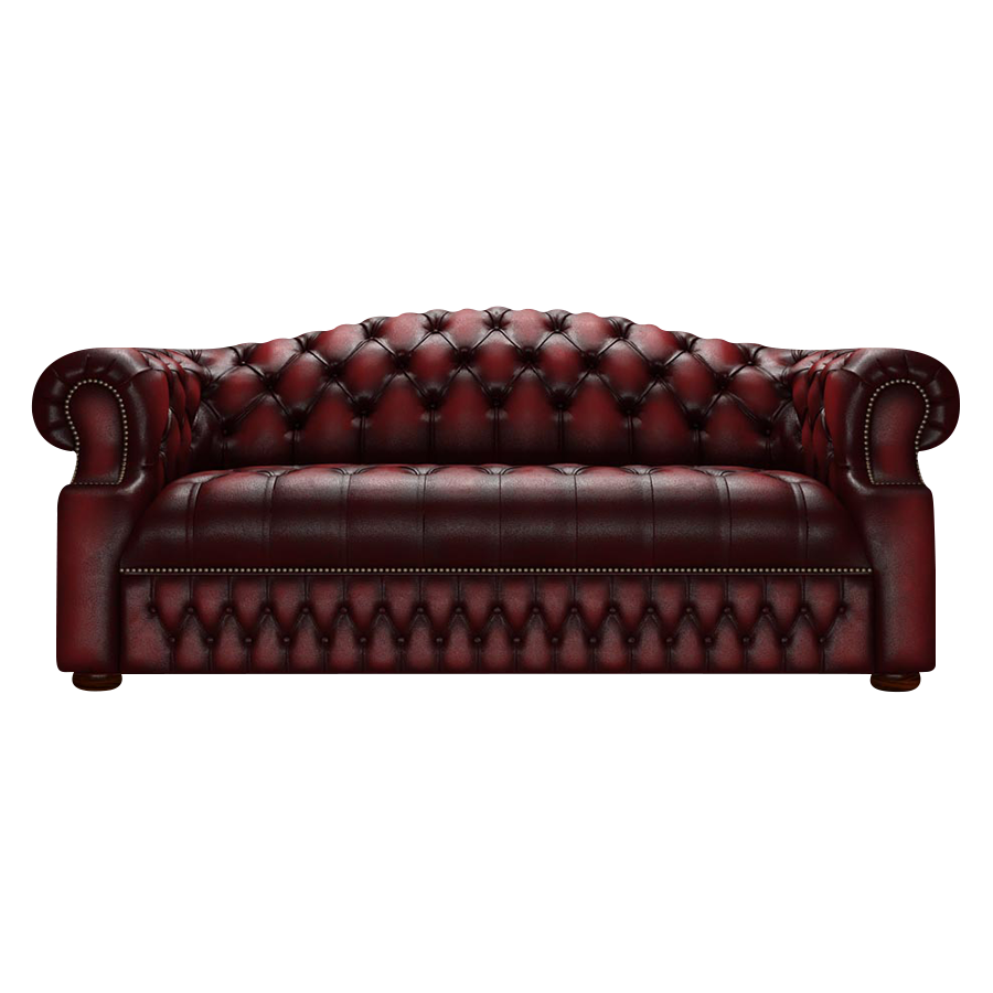 Blanchard 3 Sits Chesterfield Soffa Antique Red