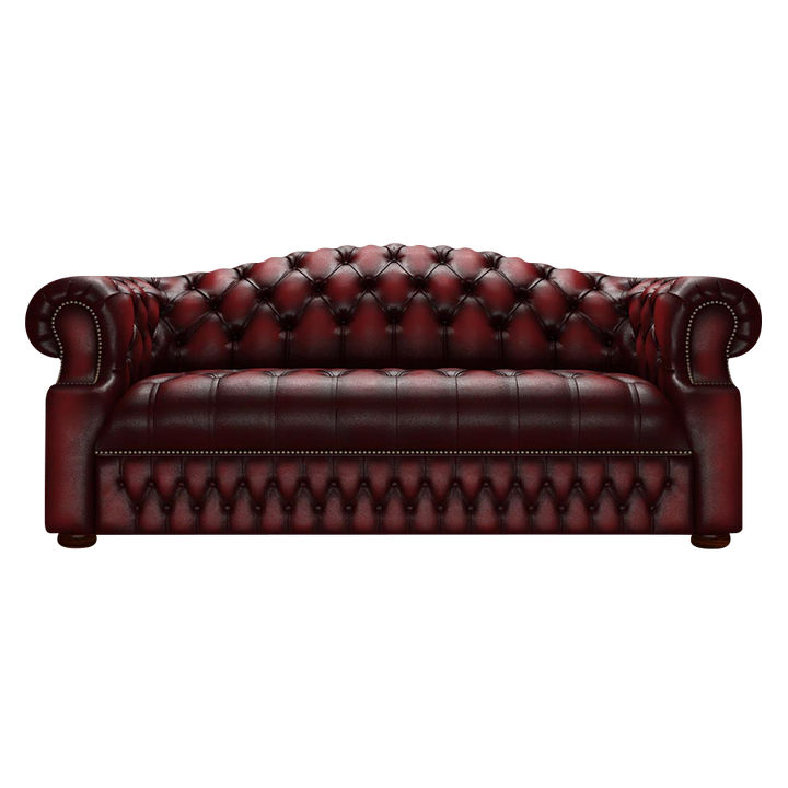 Blanchard 3 Sits Chesterfield Soffa Antique Red