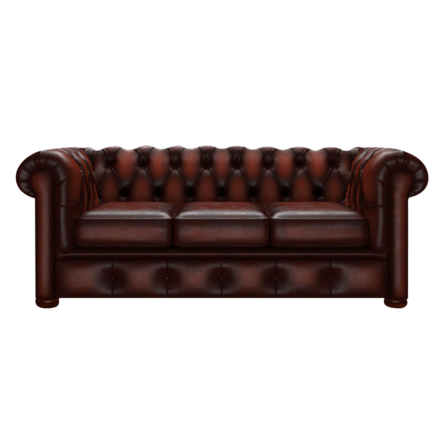 Conway 3 Sits Chesterfield Soffa Antique Chestnut