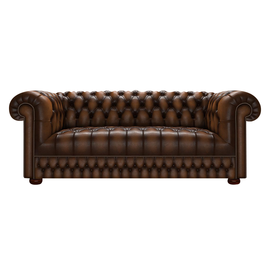 Cromwell 3 Sits Chesterfield Soffa Antique Autumn Tan