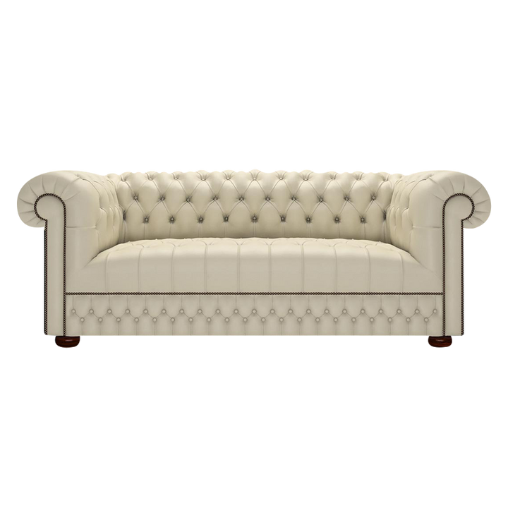Cromwell 3 Sits Chesterfield Soffa Birch Ivory