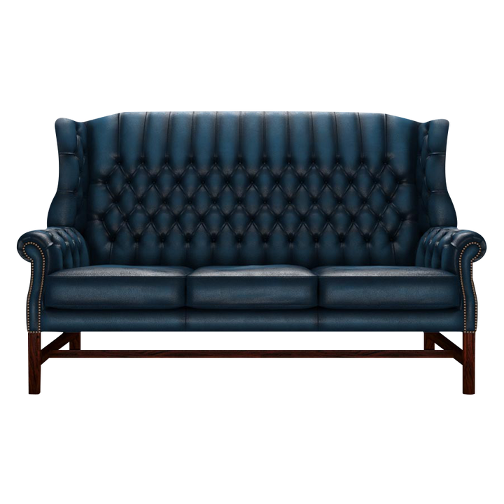 Darwin 3 Sits Chesterfield Soffa Antique Blue