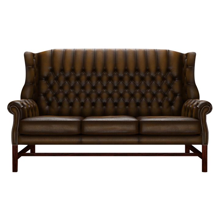 Darwin 3 Sits Chesterfield Soffa Antique Gold