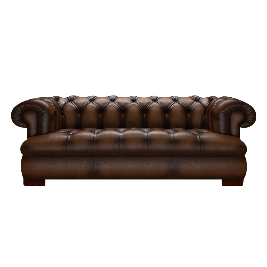 Drake 3 Sits Chesterfield Soffa Antique Autumn Tan