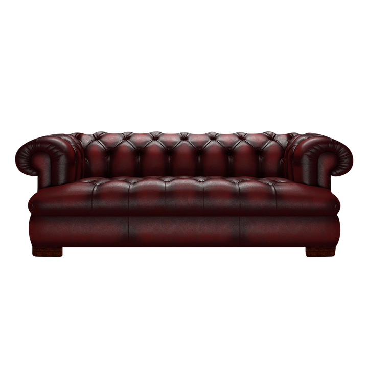 Drake 3 Sits Chesterfield Soffa Antique Red