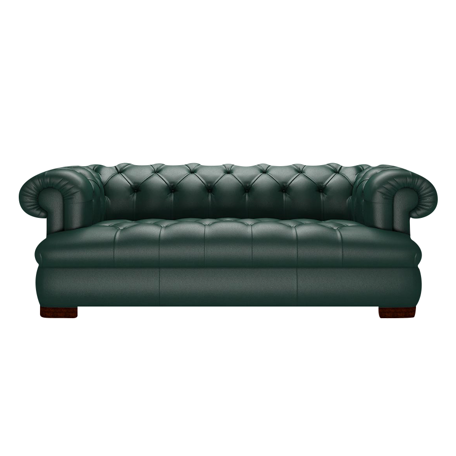 Drake 3 Sits Chesterfield Soffa Birch Forest Green