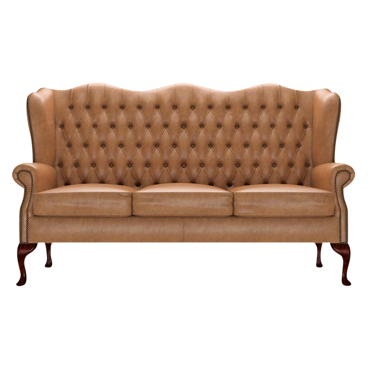 Gladstone 3 Sits Chesterfield Soffa Old English Tan
