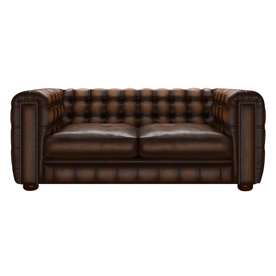 Kingsley 3 Sits Chesterfield Soffa Antique Autumn Tan
