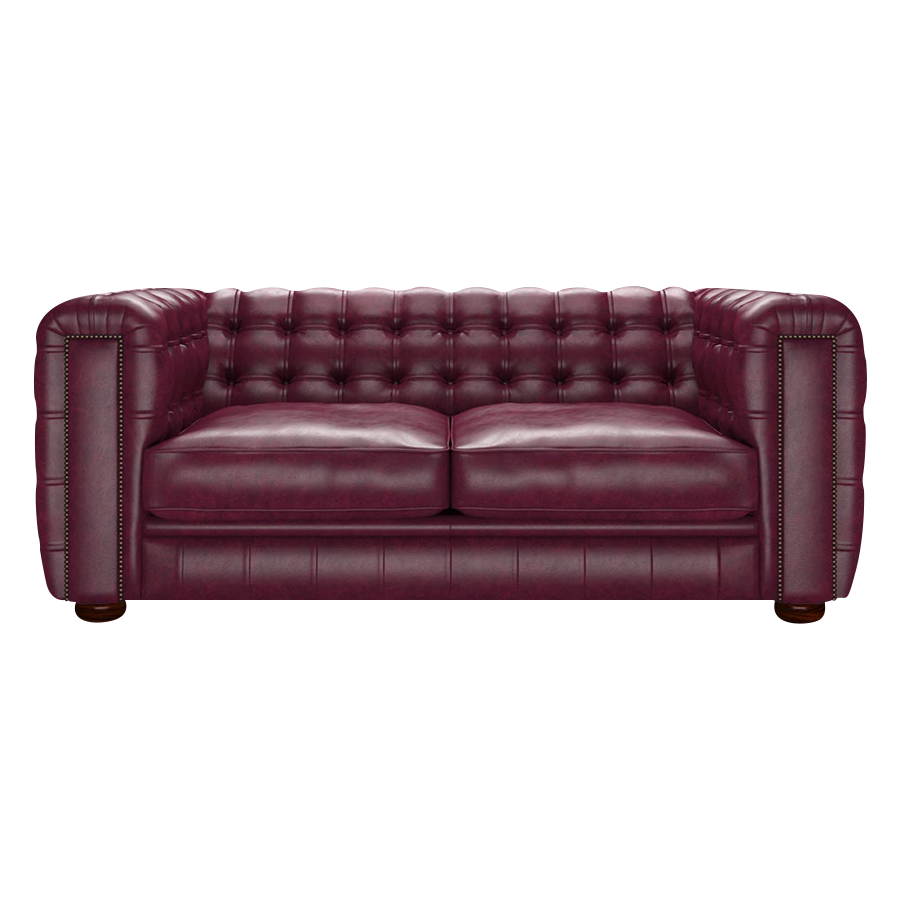 Kingsley 3 Sits Chesterfield Soffa Old English Burgundy