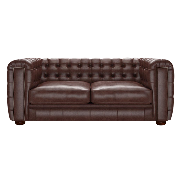 Kingsley 3 Sits Chesterfield Soffa Old English Dark Brown