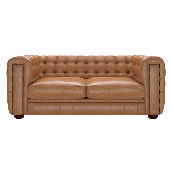 Kingsley 3 Sits Chesterfield Soffa Old English Tan