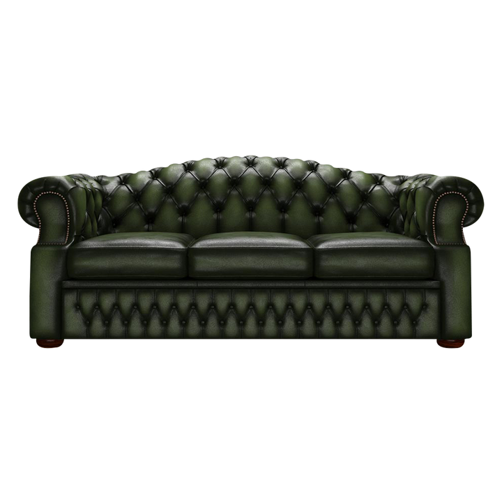 Lawrence 3 Sits Chesterfield Soffa Antique Green
