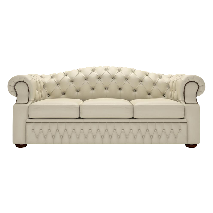 Lawrence 3 Sits Chesterfield Soffa Birch Ivory
