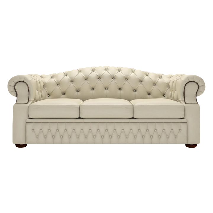 Lawrence 3 Sits Chesterfield Soffa Birch Ivory