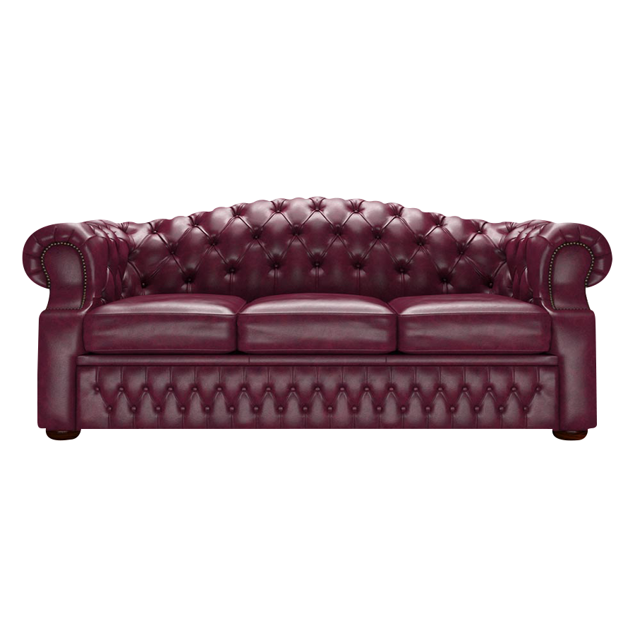 Lawrence 3 Sits Chesterfield Soffa Old English Burgundy