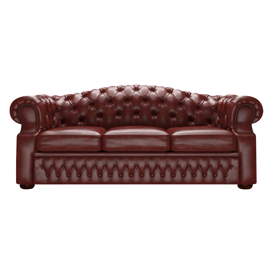 Lawrence 3 Sits Chesterfield Soffa Old English Chestnut