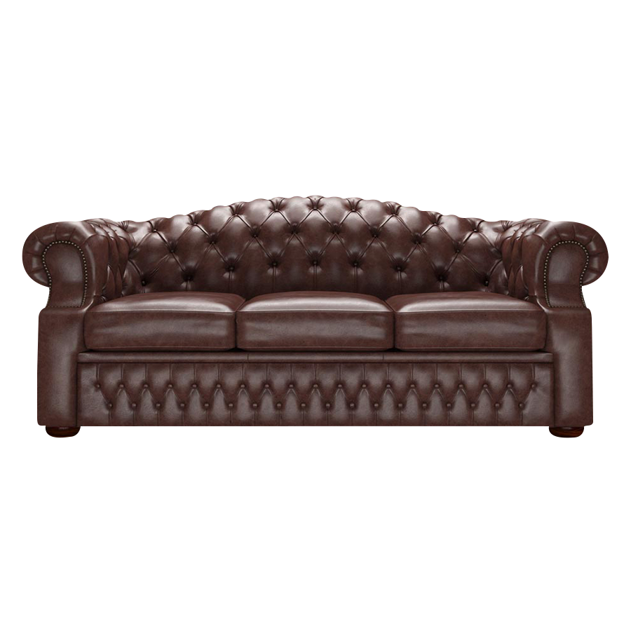 Lawrence 3 Sits Chesterfield Soffa Old English Dark Brown