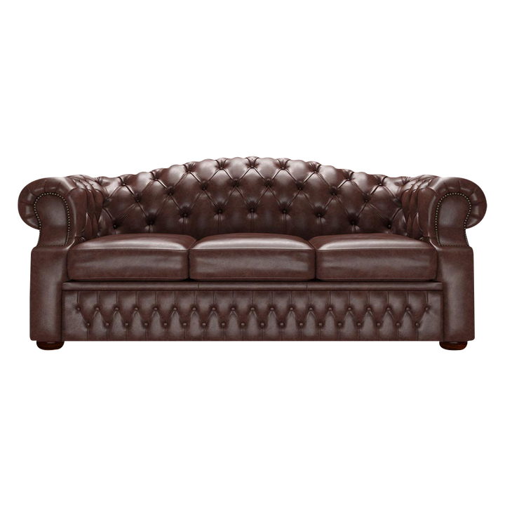 Lawrence 3 Sits Chesterfield Soffa Old English Dark Brown