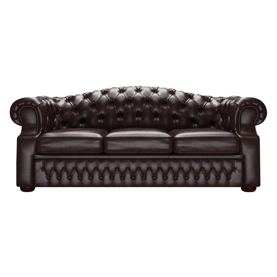 Lawrence 3 Sits Chesterfield Soffa Old English Smoke