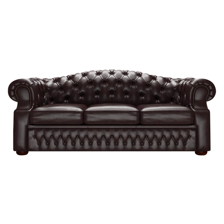 Lawrence 3 Sits Chesterfield Soffa Old English Smoke