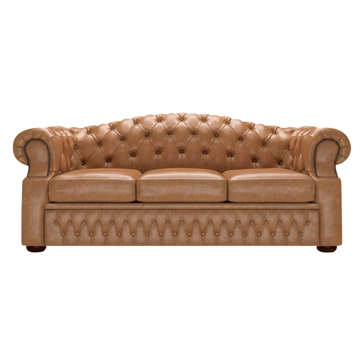 Lawrence 3 Sits Chesterfield Soffa Old English Tan