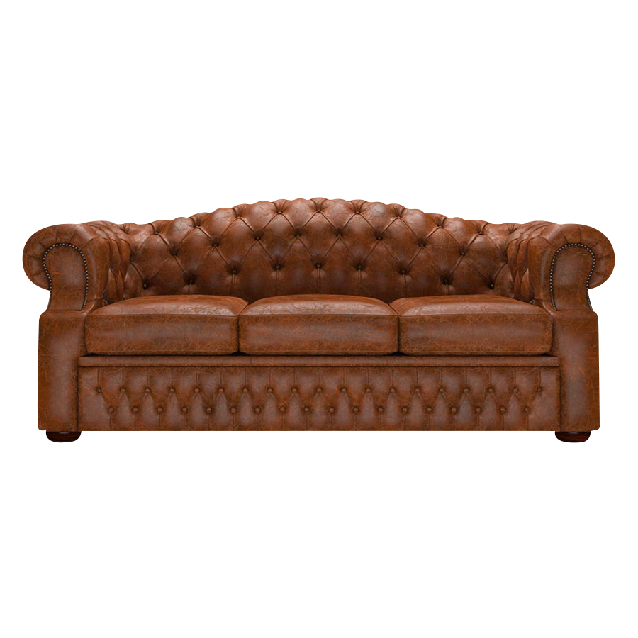Lawrence 3 Sits Chesterfield Soffa Tudor Chestnut