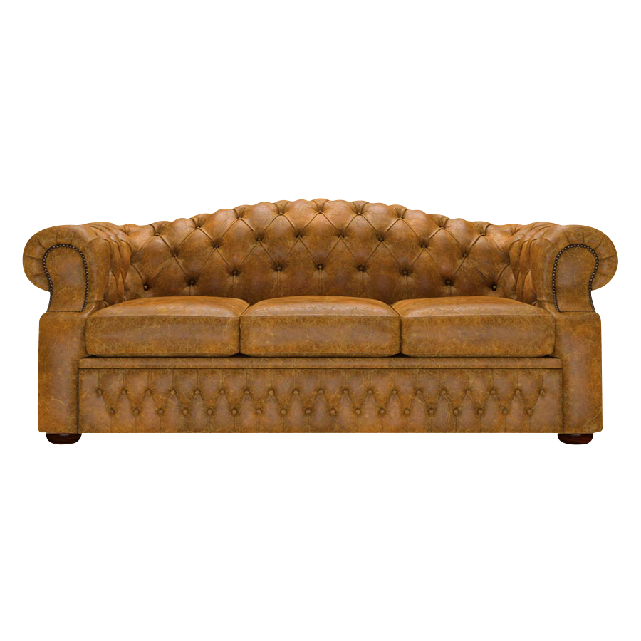 Lawrence 3 Sits Chesterfield Soffa Tudor Mustard