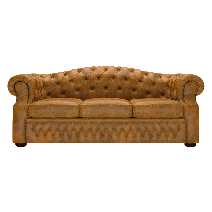 Lawrence 3 Sits Chesterfield Soffa Tudor Mustard