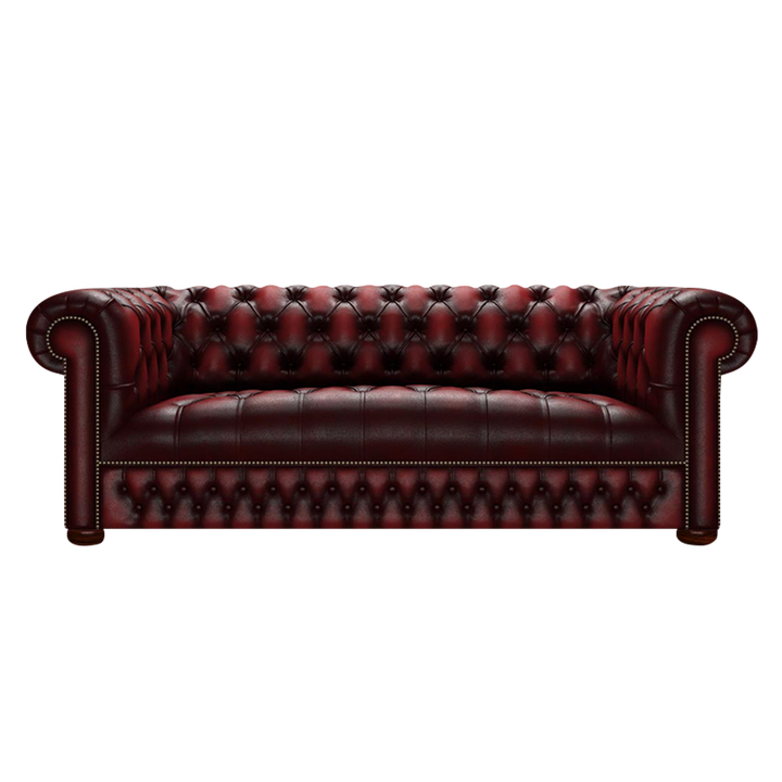 Linwood 3 Sits Chesterfield Soffa Antique Red
