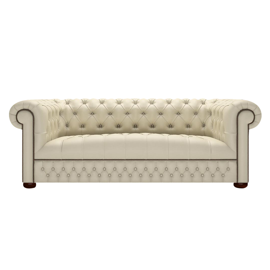Linwood 3 Sits Chesterfield Soffa Birch Ivory