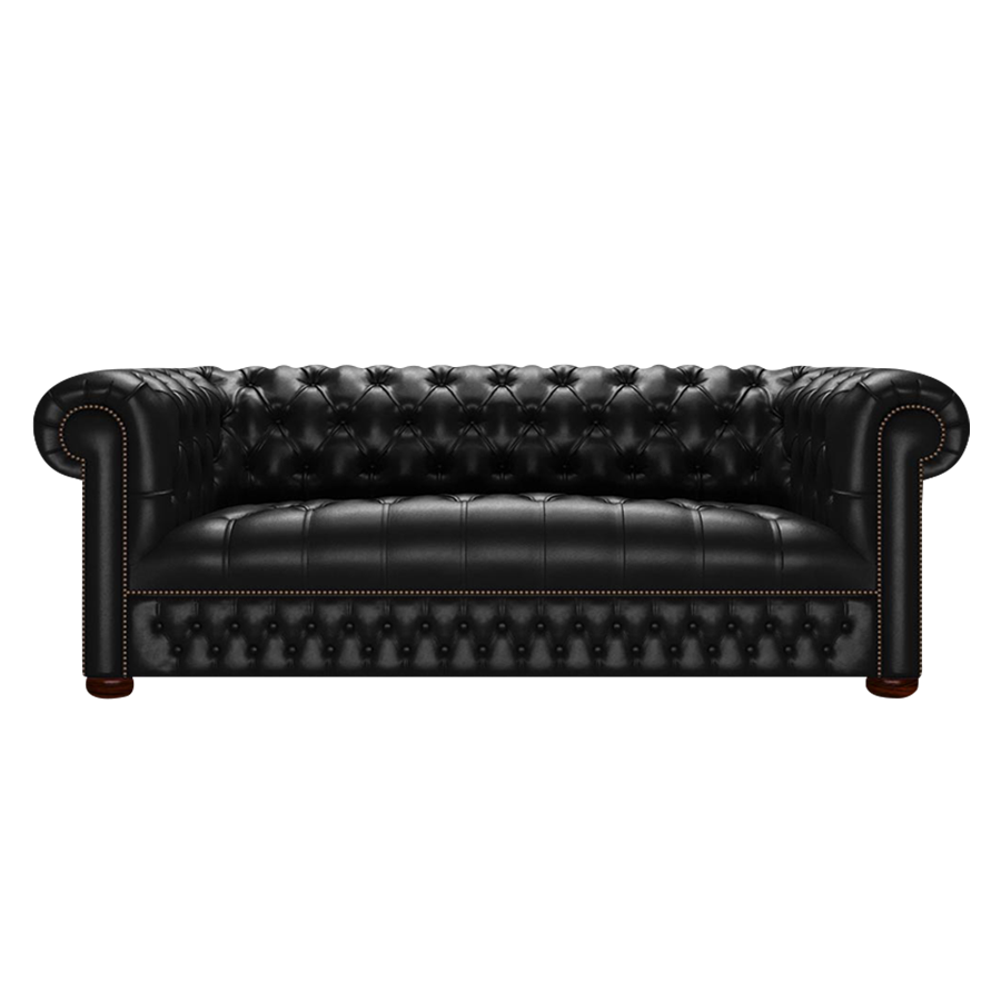 Linwood 3 Sits Chesterfield Soffa Old English Black