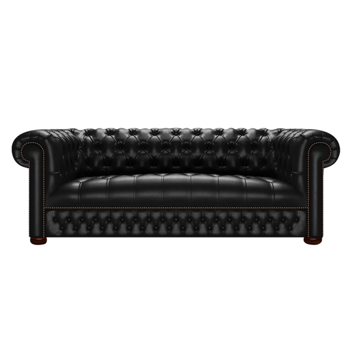 Linwood 3 Sits Chesterfield Soffa Old English Black