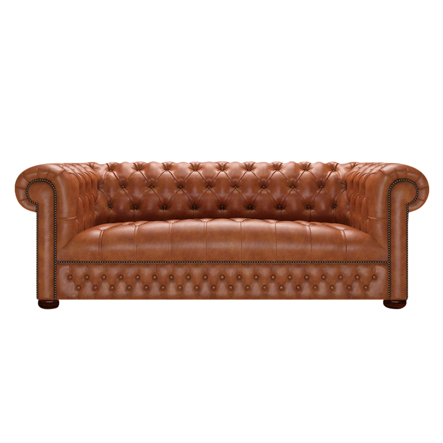Linwood 3 Sits Chesterfield Soffa Old English Bruciato